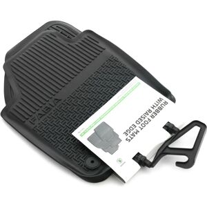Skoda Fabia - Schwarze Gummimatten - 2 Stück Skoda Fabia - Schwarze Gummimatten - 2 Stück