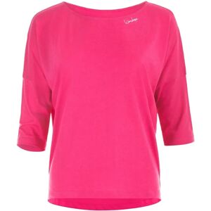 WINSHAPE MCS004 Deep Pink 3/4 Sleeve Shirt - Shirt WINSHAPE MCS004 Deep Pink 3/4 Sleeve Shirt - Shirt
