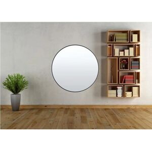 Marken Chicago 120cm runder schwarzer Wandspiegel - Spiegel Marken Chicago 120cm runder schwarzer Wandspiegel - Spiegel