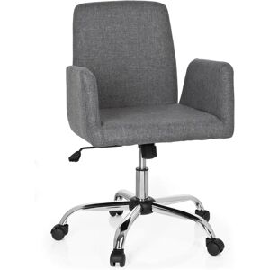 Flow Grå Kontorsstol - Svängbar, Justerbar Höjd, Retro Stil Flow Grå Kontorsstol - Svängbar, Justerbar Höjd, Retro Stil