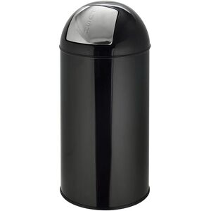 hjh OFFICE Push 35L Satin Noir - Poubelle - Publicité hjh OFFICE Push 35L Satin Noir - Poubelle - Publicité