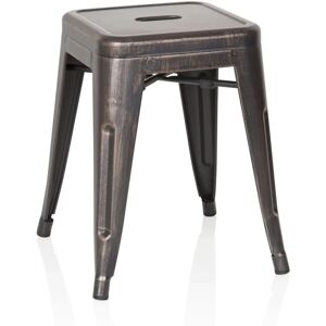 hjh OFFICE VANTAGGIO Sgabello - Design Industriale - 39x39x46 cm hjh OFFICE VANTAGGIO Sgabello - Design Industriale - 39x39x46 cm