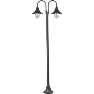 Lindby Madea Outdoor Lamp - 2 Lights, 211cm, Black - Garden/Driveway Lindby Madea Outdoor Lamp - 2 Lights, 211cm, Black - Garden/Driveway