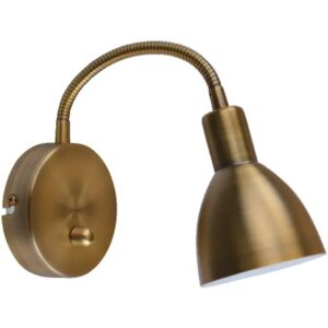Lindby Wall Lamp Amrei - Dimmable, Antique Brass, 42cm - Living Room Light Lindby Wall Lamp Amrei - Dimmable, Antique Brass, 42cm - Living Room Light