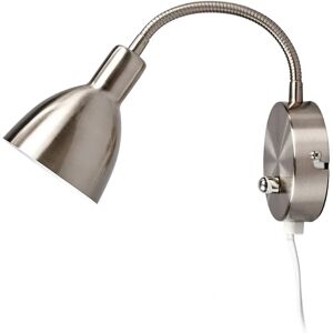 Lindby Amrei Wall Lamp - Dimmable, Metal, Nickel Matte Lindby Amrei Wall Lamp - Dimmable, Metal, Nickel Matte
