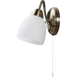 Lindby Mael - Wall Lamp 'Mael' White Glass (1 Bulb, E14) - Classic Style Lindby Mael - Wall Lamp 'Mael' White Glass (1 Bulb, E14) - Classic Style