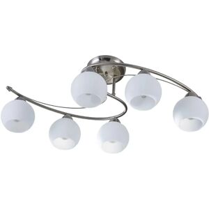 Lindby Svean - Modern taklampa med 6 ljuspunkter - Vit/Nickel Lindby Svean - Modern taklampa med 6 ljuspunkter - Vit/Nickel