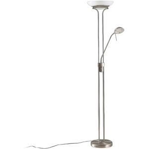 Lindby Yveta Lampe de sol moderne grise en métal avec lumière de lecture - Publicité Lindby Yveta Lampe de sol moderne grise en métal avec lumière de lecture - Publicité