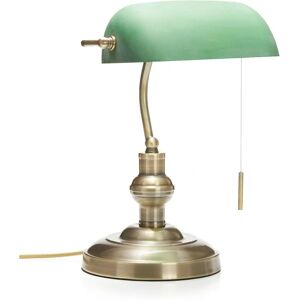 Lindby Milenka - Table Lamp with Green Shade - Brass Lindby Milenka - Table Lamp with Green Shade - Brass