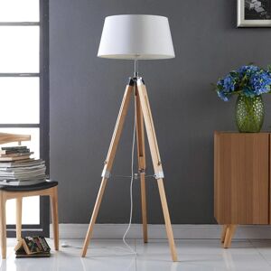 Lindby - Lámpara de pie 'Katie' en Blanco con trípode - Lighting Lindby - Lámpara de pie 'Katie' en Blanco con trípode - Lighting