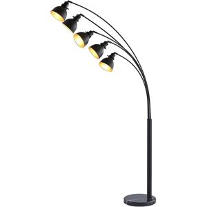 Lindby - Moderne sort og guld 5-lys gulvlampe - Stue & Spisestue Lindby - Moderne sort og guld 5-lys gulvlampe - Stue & Spisestue