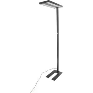 Arcchio Logan Basic LED Floor Lamp - Modern Black Aluminum Office Light Arcchio Logan Basic LED Floor Lamp - Modern Black Aluminum Office Light