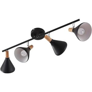 Lindby Arina Black Ceiling Lamp - 4-Light Modern Decor Lindby Arina Black Ceiling Lamp - 4-Light Modern Decor