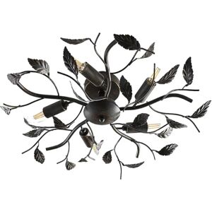 Lindby Yos Loftlampe - 5 Lys - Sort og Guld - 58cm Lindby Yos Loftlampe - 5 Lys - Sort og Guld - 58cm