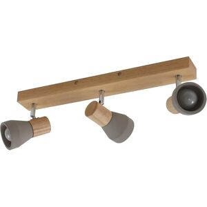 Lindby Filiz 3-Light Ceiling Fixture - Concrete/Wood Lindby Filiz 3-Light Ceiling Fixture - Concrete/Wood