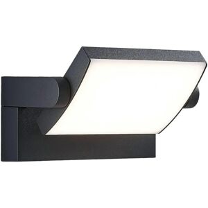 Lampenwelt - LED Wandleuchte Sherin - Moderner Außen Aluminium Schwarz Lampenwelt - LED Wandleuchte Sherin - Moderner Außen Aluminium Schwarz