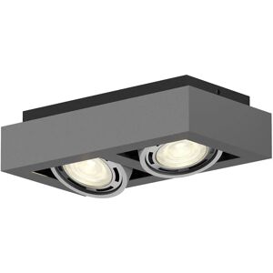 Arcchio Dark Gray Adjustable 2-Light Ceiling Lamp Arcchio Dark Gray Adjustable 2-Light Ceiling Lamp