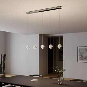 Lucande Modern Pendant Light Hayley - 5 Lights, Glass & Chrome Lucande Modern Pendant Light Hayley - 5 Lights, Glass & Chrome