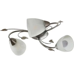 Lindby Yannie Deckenleuchte - 3 Lampen - Nickel & Weiß - Modernes Design Lindby Yannie Deckenleuchte - 3 Lampen - Nickel & Weiß - Modernes Design