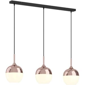 Lindby Rangina Copper Pendant Lamp - Modern, 3 E27, Glass Lindby Rangina Copper Pendant Lamp - Modern, 3 E27, Glass