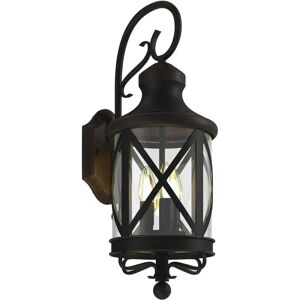 Lucande Marcellino Rugged Rust Wall Lamp - Outdoor Lighting Lucande Marcellino Rugged Rust Wall Lamp - Outdoor Lighting