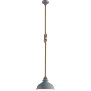 Lindby Chaby Pendant Lamp - Gray Metal, 1 Light, E27, Ø 29cm Lindby Chaby Pendant Lamp - Gray Metal, 1 Light, E27, Ø 29cm