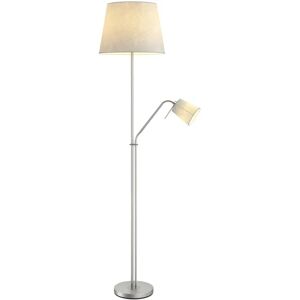 Lindby Nantwin Floor Lamp - Gray Fabric - Modern Lindby Nantwin Floor Lamp - Gray Fabric - Modern