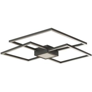 Lindby Duetto Ceiling Lamp - Modern Black Aluminum Ceiling Light Lindby Duetto Ceiling Lamp - Modern Black Aluminum Ceiling Light