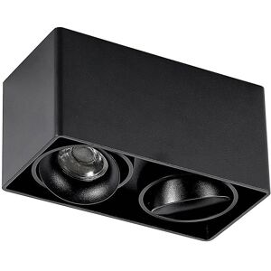 Arcchio Black Aluminum Kubika Ceiling Lamp - Modern, 2 GU10 Arcchio Black Aluminum Kubika Ceiling Lamp - Modern, 2 GU10