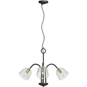 Lampada a sospensione Lucande Anjita - Stile vintage, 3 paralumi in vetro, E14 Lampada a sospensione Lucande Anjita - Stile vintage, 3 paralumi in vetro, E14