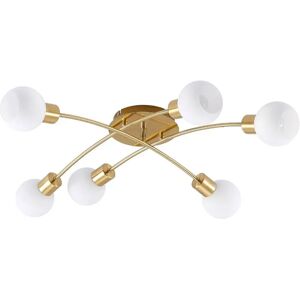 Lindby Agmar Moderne Gold Deckenleuchte - 6 E14 Birnen Lindby Agmar Moderne Gold Deckenleuchte - 6 E14 Birnen