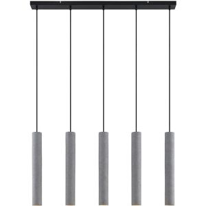 Lindby Concretto Pendellampe - 5 Zementschirme - Modernes Design Lindby Concretto Pendellampe - 5 Zementschirme - Modernes Design