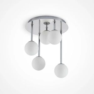 Lindby Chrissy Silver Modern Ceiling Light - 5 G9 - Chrome Lindby Chrissy Silver Modern Ceiling Light - 5 G9 - Chrome