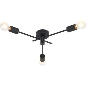 Lindby Cerros Moderne Svart Metall Taklampe - Taklampe Lindby Cerros Moderne Svart Metall Taklampe - Taklampe