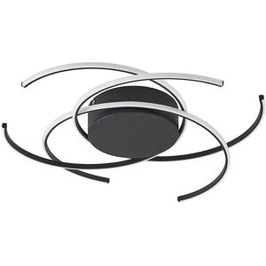 Lindby Hamza Modern Black Metal LED Ceiling Lamp - Ceiling Light Lindby Hamza Modern Black Metal LED Ceiling Lamp - Ceiling Light