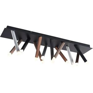 Lucande - Modern Black Metal LED Ceiling Light with 12 Prisms - Ceiling Lamp Lucande - Modern Black Metal LED Ceiling Light with 12 Prisms - Ceiling Lamp