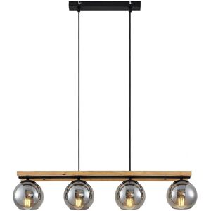 Lindby - Modern Brown Glass Pendant Lamp with 4 E27 sockets - Living & Dining Lindby - Modern Brown Glass Pendant Lamp with 4 E27 sockets - Living & Dining