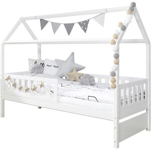 Mid.You Kindbett mit Hausdesign - 90x200 cm - Weiß - Kinderbett Mid.You Kindbett mit Hausdesign - 90x200 cm - Weiß - Kinderbett