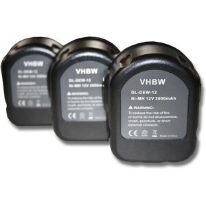 vhbw 3x Batería para Dewalt DC614KA, DC612KA, DC542K - Batería para Herramienta vhbw 3x Batería para Dewalt DC614KA, DC612KA, DC542K - Batería para Herramienta