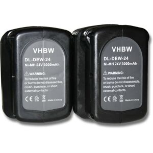 VHBW 2x Batería para Dewalt 24V herramientas VHBW 2x Batería para Dewalt 24V herramientas