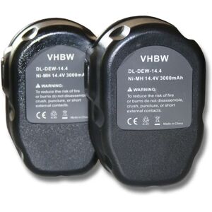 vhbw Batería Dewalt 14.4V 3000mAh NiMH - Batería para Herramientas Dewalt vhbw Batería Dewalt 14.4V 3000mAh NiMH - Batería para Herramientas Dewalt