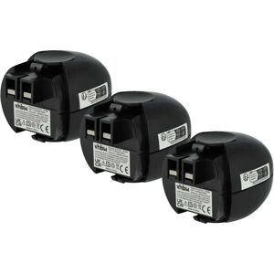 VHBW 3x Batterie pour Metabo Powermaxx - Noir VHBW 3x Batterie pour Metabo Powermaxx - Noir