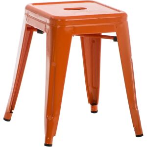 Tabouret industriel empilable CLP Armin - Orange - 46cm Tabouret industriel empilable CLP Armin - Orange - 46cm