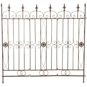 Valla de Jardín de Hierro CLP - Borde de Jardín Elegante - Marrón Antiguo Valla de Jardín de Hierro CLP - Borde de Jardín Elegante - Marrón Antiguo