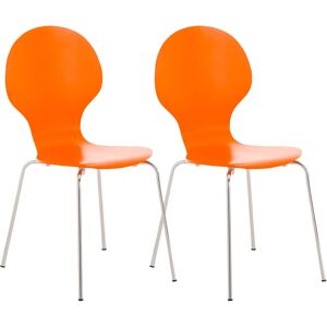 CLP Modèle - Chaise de Conférence en Bois Orange Empilable - Chaise - Publicité CLP Modèle - Chaise de Conférence en Bois Orange Empilable - Chaise - Publicité