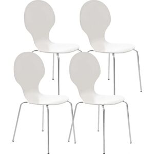 Chaises empilables Homestoreking Diego Blances - Chaises de conférence Chaises empilables Homestoreking Diego Blances - Chaises de conférence