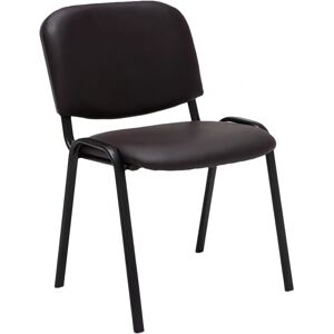Chaise de Visiteur CLP Ken Marron - Empilable pour Conférences - Publicité Chaise de Visiteur CLP Ken Marron - Empilable pour Conférences - Publicité