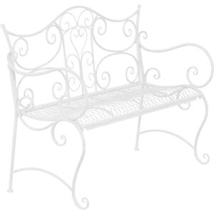 CLP Banc de Jardin Rustique Tara Blanc - 113x47x89 cm - Mobilier de Jardin - Publicité CLP Banc de Jardin Rustique Tara Blanc - 113x47x89 cm - Mobilier de Jardin - Publicité