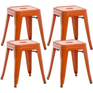 CLP Tabouret industriel empilable orange - Siège CLP Tabouret industriel empilable orange - Siège
