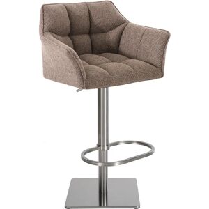 Tabouret de bar Damaso - Réglable, Pivotant, Tissu, Acier Inox - Moderne Tabouret de bar Damaso - Réglable, Pivotant, Tissu, Acier Inox - Moderne